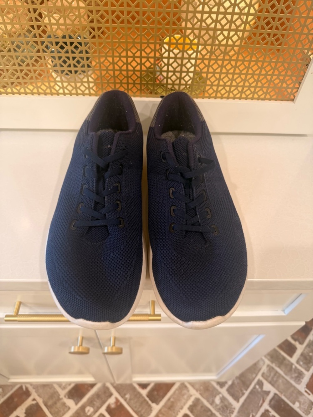 Peter Millar Navy Knit Sneakers White Sole!Used condition- lots of life left! 11 - Picture 2 of 5